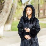 black fur coat