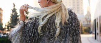 What fur coats are suitable for blondes: choosing fur and color
