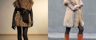 Creative models of fur vests