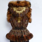 DIY women&#39;s knitted vest with fur